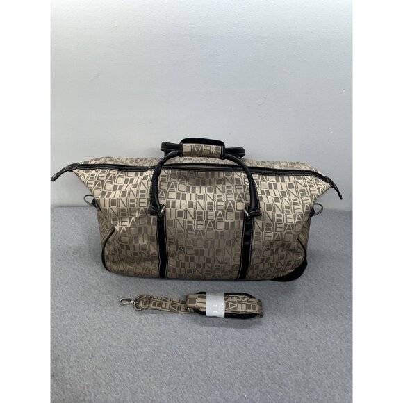 Kenneth Cole Reaction Beige 22" Rolling Duffel Bag Travel Carry On Wheeled Bag - Picture 3 of 16